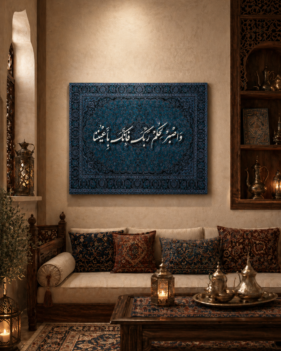 لوحة مخمليّة نيلي ملوكي