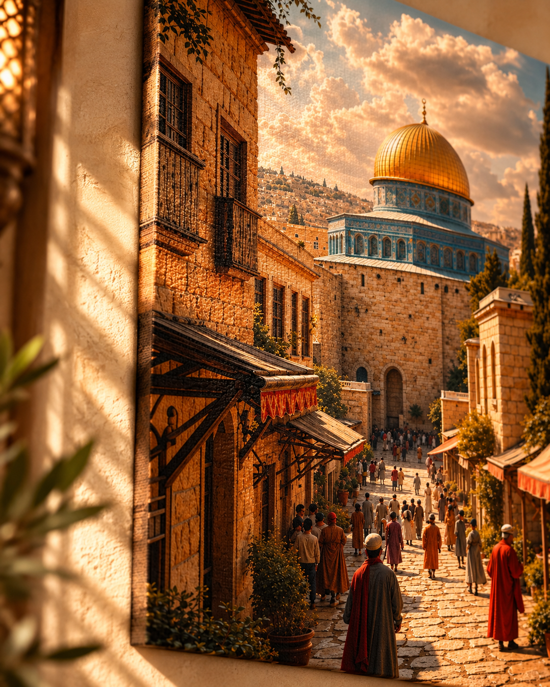 المسجد الأقصى | لوحة مُخمليّة